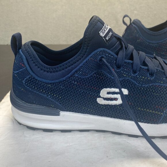 Skechers Womens Bulkin Balran Comp Toe Work Sneaker Navy Size 9.5 - Picture 10 of 12